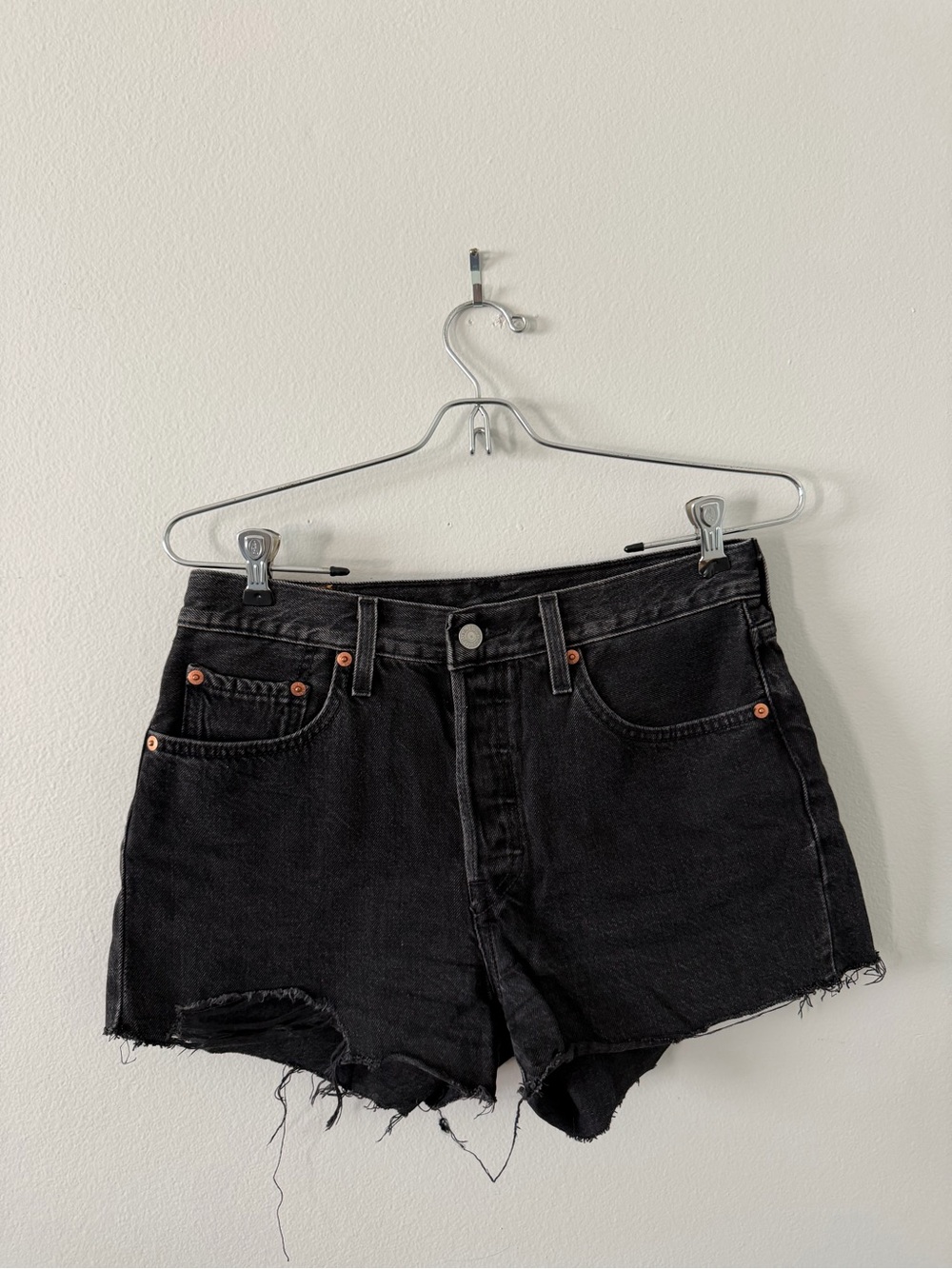 Levi's Black Jean Shorts